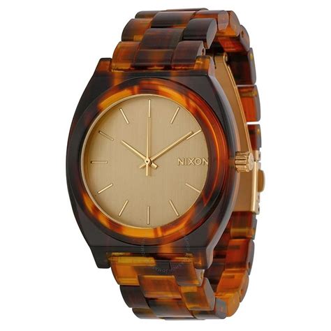 tortoise shell watch nixon.